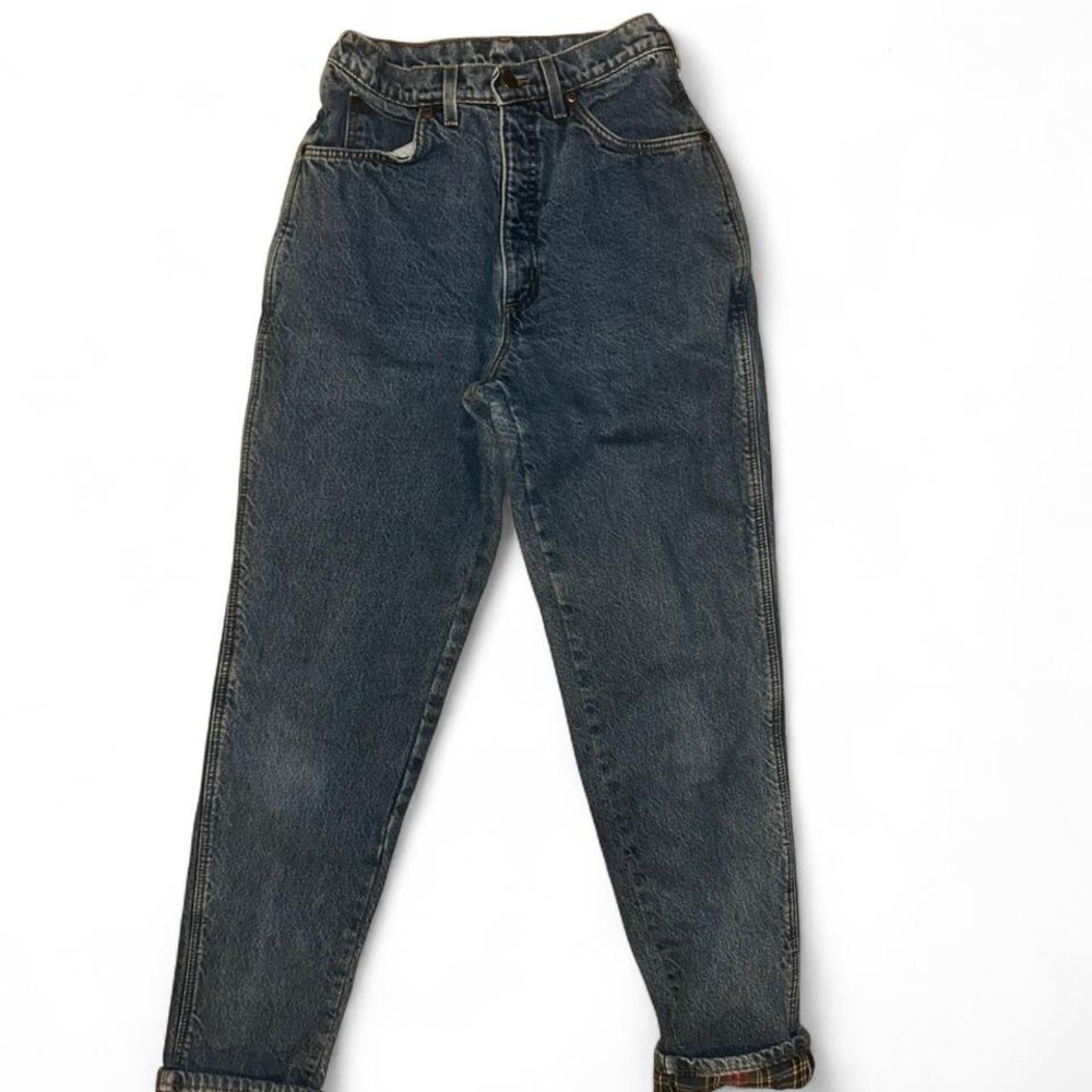 Vintage Lands' End flannel-lined jeans size 8